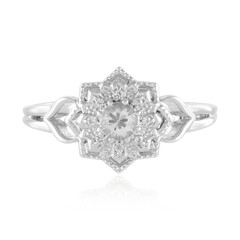 Anello in argento con Zaffiro Bianco