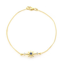 Bracciale in argento con Zaffiro Blu