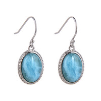 Orecchini in argento con Larimar