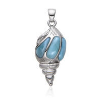 Ciondolo in argento con Larimar