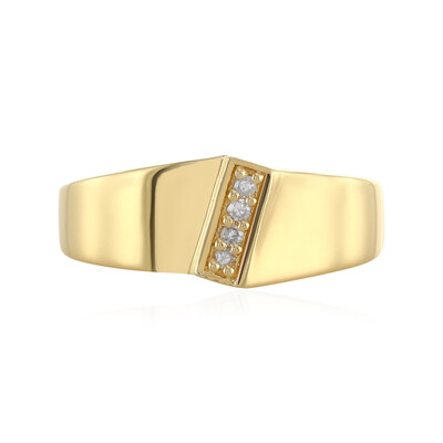 Anello in argento con Diamante I4 (J)