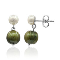 Orecchini in argento con Perla di Acqua Dolce (TPC)