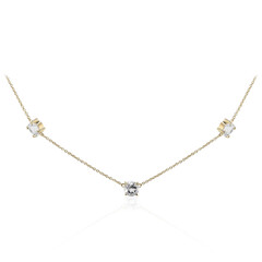 Collana in argento con Topazio Bianco