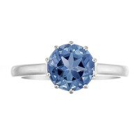 Anello in oro con Topazio Blu Londra
