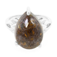 Anello in argento con Quarzo Dinosauro