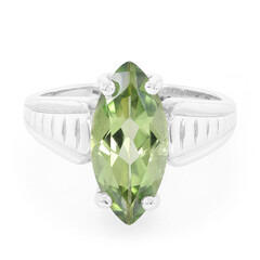 Anello in argento con Topazio Kiwi