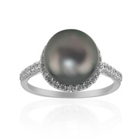 Anello in argento con Perla Tahitiana (TPC)