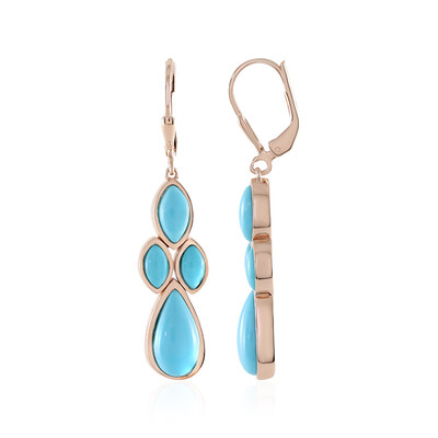 Orecchini in argento con Turchese Sleeping Beauty (KM by Juwelo)