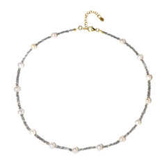 Collana in argento con Perla d'Acqua Dolce Bianca
