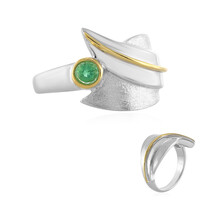 Anello in argento con Smeraldo Etiope