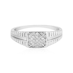Anello da uomo in argento con Diamante I2 (I)