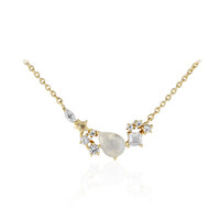 Collana in argento con Pietra di Luna Arcobaleno