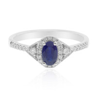 Anello in oro con Zaffiro Ceylon