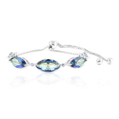 Bracciale in argento con Quarzo Mistico Blu