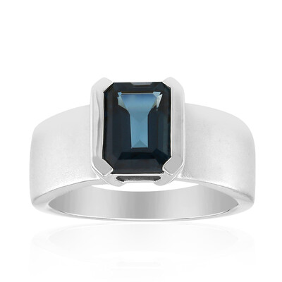 Anello in argento con Topazio Blu Londra (Pallanova)