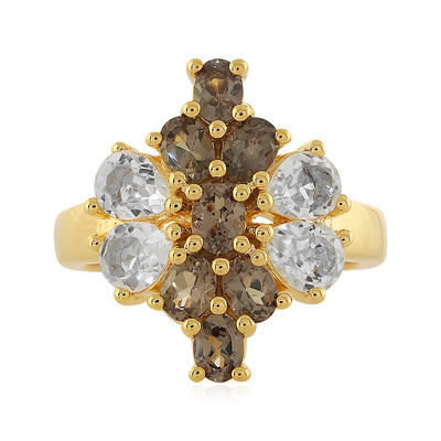 Anello in argento con Topazio Bianco