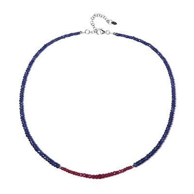 Collana in argento con Rubino Mozambico