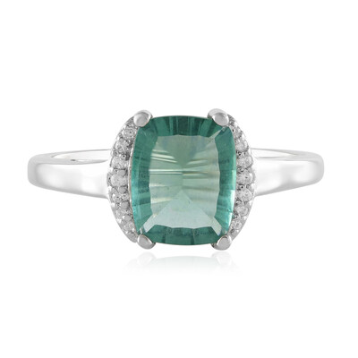 Anello in argento con Fluorite Verde