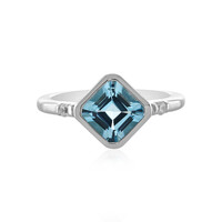 Anello in argento con Topazio Blu Cielo