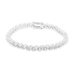 Bracciale in argento con Topazio Bianco