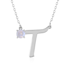 Collana in argento con Pietra di Luna Arcobaleno
