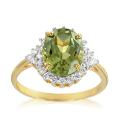 Anello placcato in oro con Zultanite