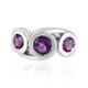 Anello in argento con Ametista Siberiana