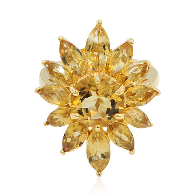 Anello in argento con Citrino
