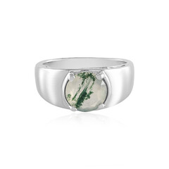 Anello in argento con Agata Muschiata