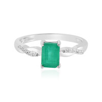Anello in argento con Smeraldo Zambia