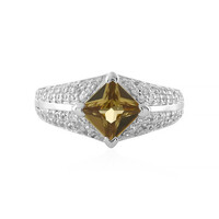 Anello in argento con Zircone Giallo