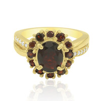 Anello in argento con Granato