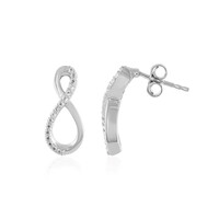 Orecchini in argento con Topazio Bianco