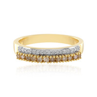 Anello in argento con Diamante Champagne I3