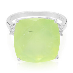 Anello in argento con Prehnite