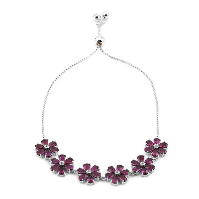 Bracciale in argento con Rodolite