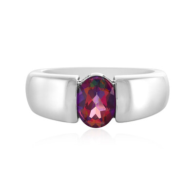 Anello in argento con Topazio Mistico Porpora