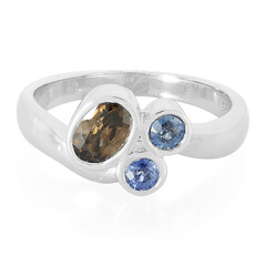 Anello in argento con Zircone Cannella