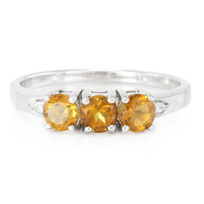 Anello in argento con Citrino