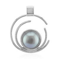 Ciondolo in argento con Perla d'Acqua Dolce Argentata (TPC)