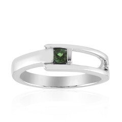 Anello in argento con Tormalina Verde Brasiliana (Pallanova)