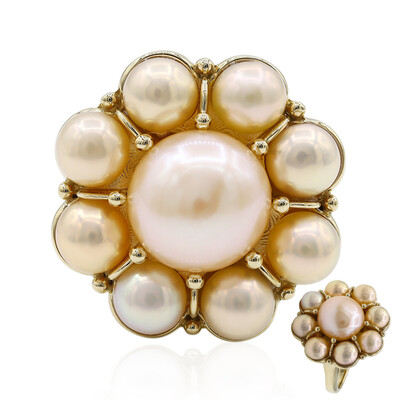Anello in argento con Perla di Acqua Dolce (TPC)