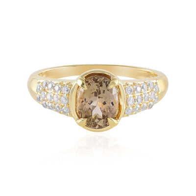 Anello in argento con Tanzanite Gialla (non riscaldata)