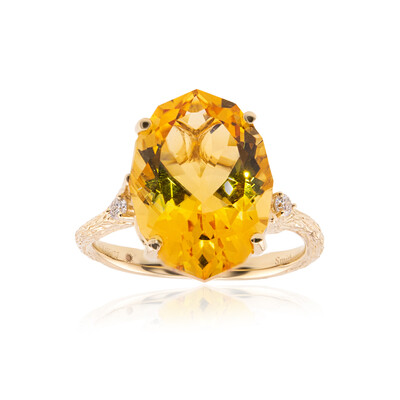 Anello in oro con Citrino (Smithsonian)