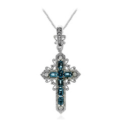 Collana in argento con Topazio Blu Londra (Dallas Prince Designs)