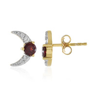 Orecchini in argento con Rodolite Lampone