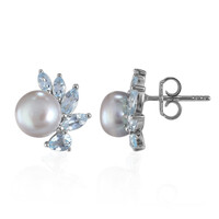 Orecchini in argento con Perla di Acqua Dolce (TPC)