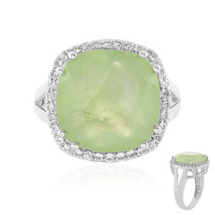 Anello in argento con Prehnite