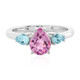 Anello in argento con Topazio Anniversario