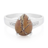 Anello in argento con Diaspro Dentritico Sonora